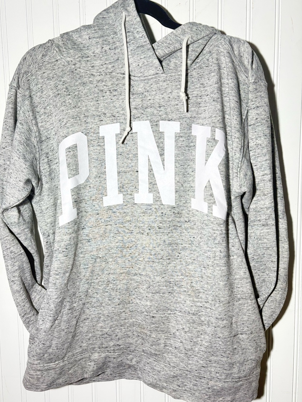 PINK Victoria's Secret Gray Hooded Sweatshirt -